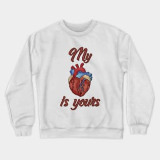 My Heart Is Your Surgeon Nurse Funny Valentine's Day Shirt Crewneck Sweatshirt